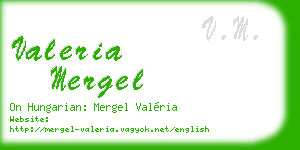 valeria mergel business card